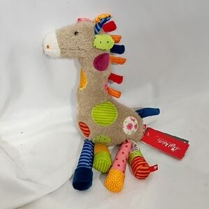 NWT sigikid Patchwork Giraffe Plush Toy